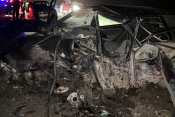 Фотография к новости: Водитель погиб в жутком ДТП на трассе Атырау