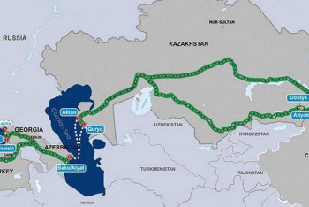 Фотография к новости: Перевозки по Среднему коридору через Казахстан выросли за год в 1,6 раза