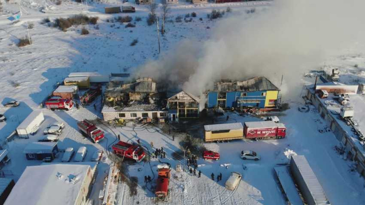  Скриншот с видео ДЧС Костанайской области