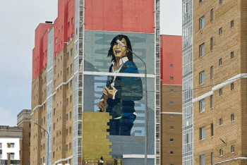 Фотография к новости: Мурал Батырхану Шукенову исчезнет с фасада дома в Астане