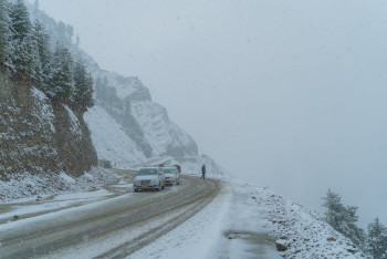 Фотография к новости: В ряде областей Казахстана ограничили движение на трассах