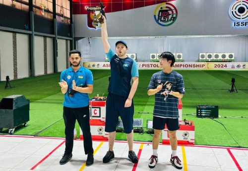 Фотография к новости: Казахстанский стрелок Никита Чирюкин завоевал "золото" в Индонезии