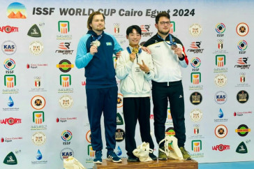 Фотография к новости: Казахстанский стрелок завоевал серебряную медаль на Кубке мира в Каире