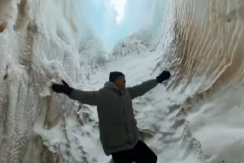 Фотография к новости: Это Антарктида: Огромный ледник обнаружили у Экибастуза