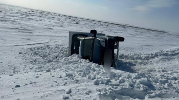 Фотография к новости: ГАЗель опрокинулась на трассе в ВКО