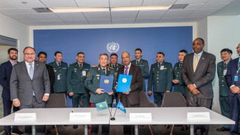 Фотография к новости: Казахстан и ООН подписали меморандум в рамках миротворческой миссии на Голанских высотах