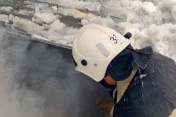 Фотография к новости: Крыша загорелась у школы в Туркестанской области