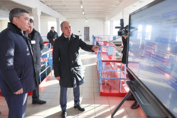 Фотография к новости: Глава кабмина посетил объекты коммунально-энергетического сектора Уральска