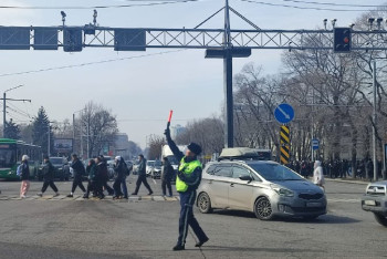 Фотография к новости: Полиция Алматы переведена на усиленный режим работы