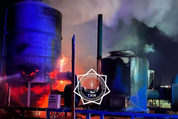 Фотография к новости: Элеватор с пятью тоннами кукурузы загорелся в Жетысу