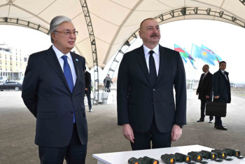 Фотография к новости: Токаев и Алиев ознакомились с генпланом развития города Физули