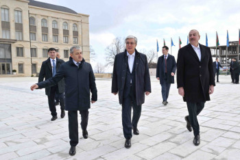 Фотография к новости: Касым-Жомарт Токаев и Ильхам Алиев посетили город Шушу