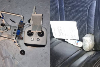 Фотография к новости: Наркотики пытались доставить в колонию с помощью дрона