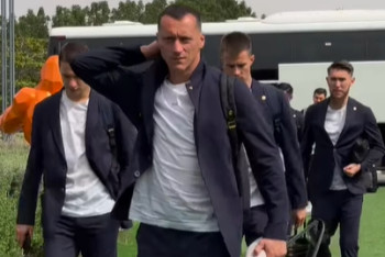 Фотография к новости: Сборная Казахстана отправилась в Афины на полуфинал Лиги наций