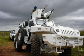 Фотография к новости: Казахстанские миротворцы отработали первую тренировку на Голанских высотах