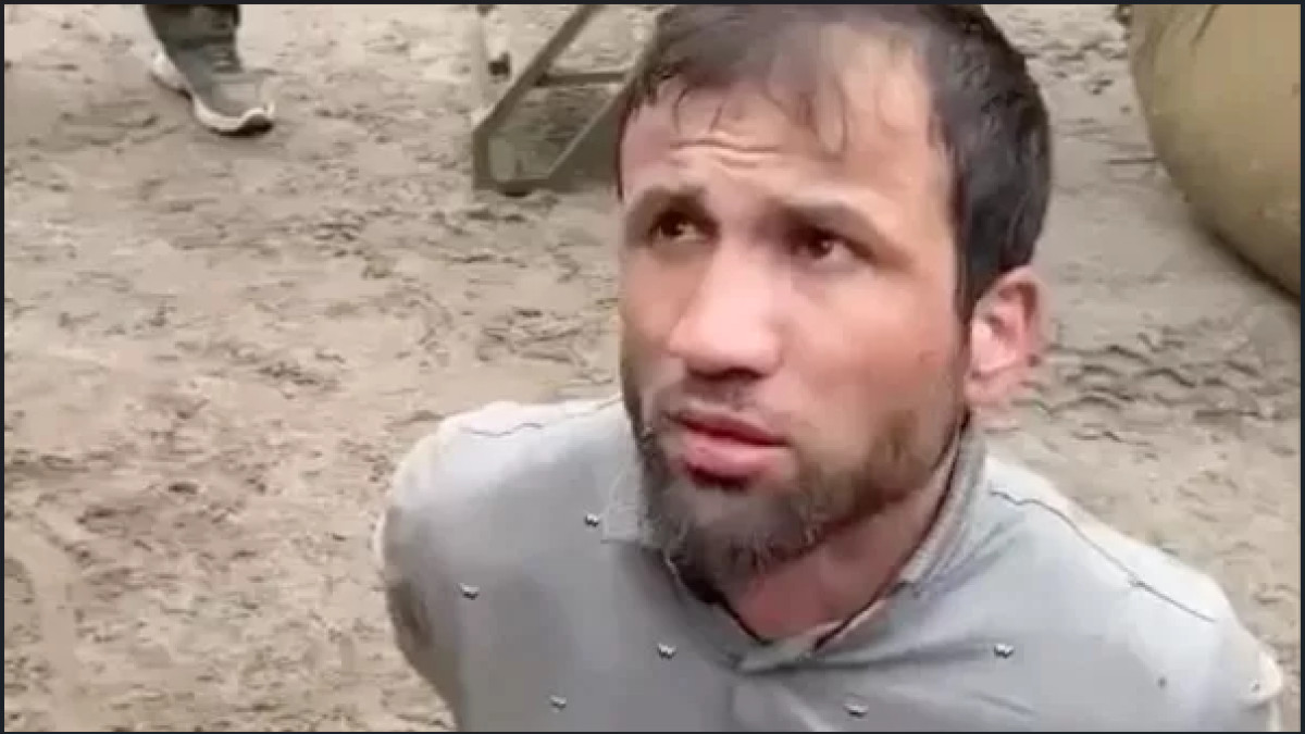  Кадр видео допроса задержанного по подозрению в теракте в "Крокусе"