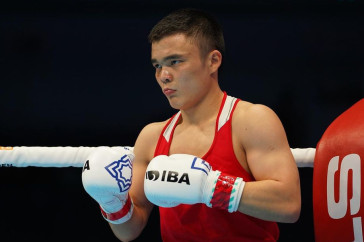 Фотография к новости: Разгромом с нокдауном завершился бой Талгата Сырымбетова в Баку