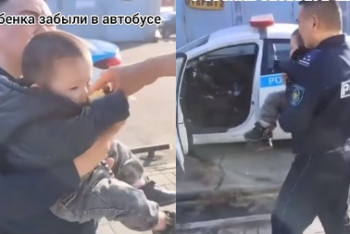 Фотография к новости: В алматинском автобусе оставили ребёнка