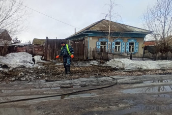 Фотография к новости: Вода пришла в частный сектор Петропавловска