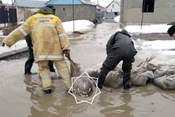 Фотография к новости: Паводковая обстановка в Кокшетау стабилизирована - МЧС