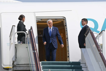 Фотография к новости: Касым-Жомарт Токаев прибыл в Узбекистан