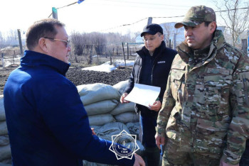 Фотография к новости: Паводки в Казахстане: глава МЧС прибыл Костанайскую область