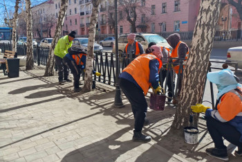 Фотография к новости: В Усть-Каменогорске стартовала весенняя уборка в рамках акции “Таза Қазақстан”