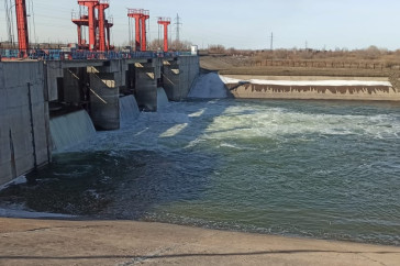 Фотография к новости: Перелив через гребень плотины в СКО превысил 3,6 метра