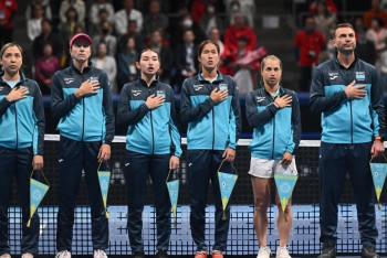 Фотография к новости: Казахстанские теннисистки уступили Японии в первый день Кубка Билли Джин Кинг