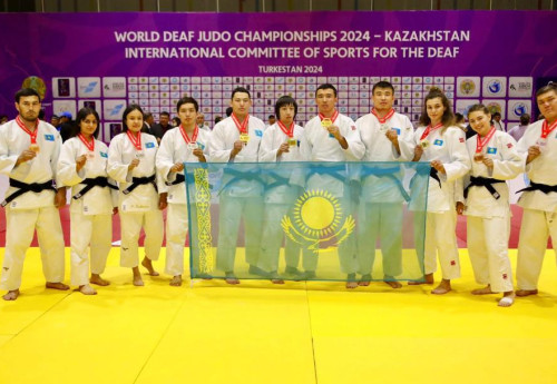 Фотография к новости: Сборная Казахстана по сурдо дзюдо выиграла чемпионат мира