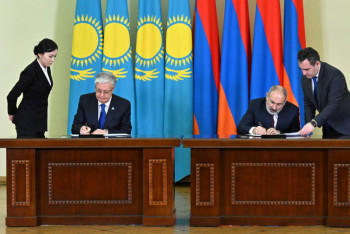 Фотография к новости: Визит Токаева в Ереван: какие документы подписаны