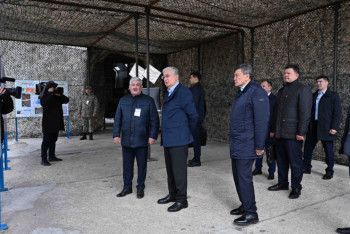 Фотография к новости: Глава государства осмотрел Петропавловский гидроузел