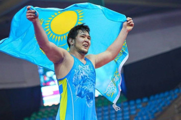 Фотография к новости: Ещё одну лицензию на Олимпиаду завоевали казахстанские борцы