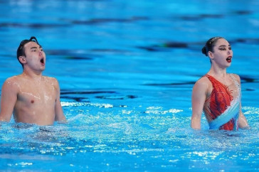 Фотография к новости: Казахстанцы стали победителями этапа Кубка мира по артистическому плаванию