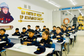 Фотография к новости: Кадетский класс имени Аскара Забикулина открыли в Кызылорде