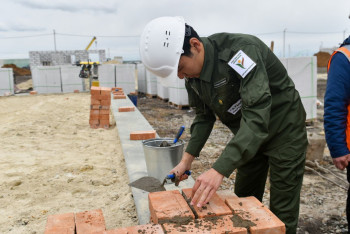 Фотография к новости: Паводки в СКО: стройотряды будут помогать возводить новые дома