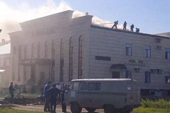 Фотография к новости: Ресторан горит в Уральске