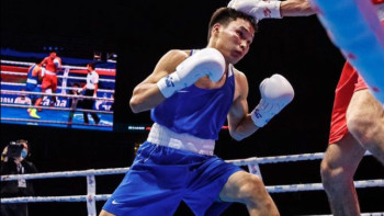 Фотография к новости: Вице-чемпион мира по боксу из Казахстана выиграл второй бой в профи