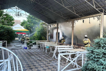 Фотография к новости: Пожар в зоне отдыха потушили в Шымкенте