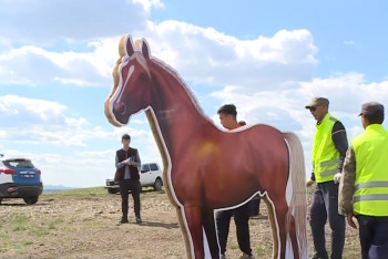 Фотография к новости: Макеты животных появились на республиканских дорогах