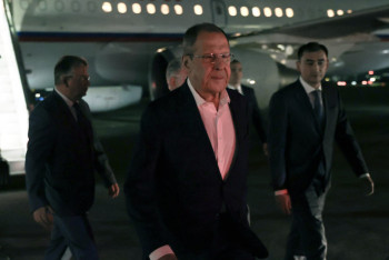 Фотография к новости: Глава МИД России Сергей Лавров прибыл в Казахстан