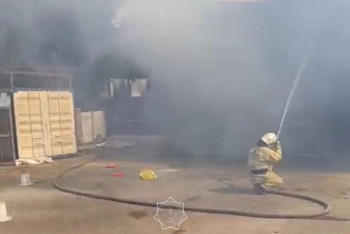 Фотография к новости: 77 тонн сена и корма уничтожены огнём в Алматинской области