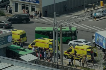 Фотография к новости: Спровоцировавшую ДТП с автобусом в Алматы женщину задержали