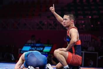 Фотография к новости: Казахстанские борцы завоевали восемь медалей на чемпионате Азии