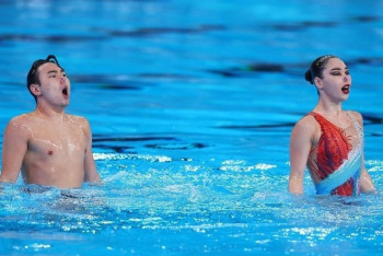 Фотография к новости: Казахстан завоевал три медали на этапе кубка мира по артистическому плаванию