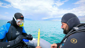 Фотография к новости: Следы крупной катастрофы нашли учёные на дне Иссык-Куля