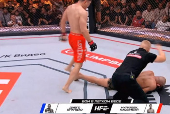 Фотография к новости: "Терминатор" из Казахстана нокаутировал бывшую звезду UFC в бою за титул