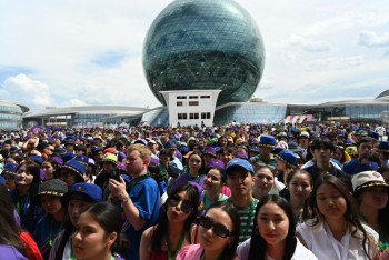 Фотография к новости: В Астане начался Первый молодежный Конвент "Казахстан – это на всю жизнь!"
