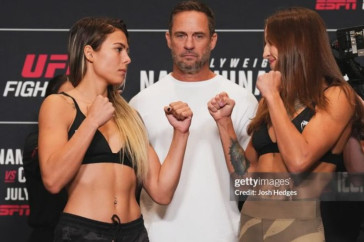 Фотография к новости: Бразильянка задушила "Убийцу демонов" из Казахстана в UFC