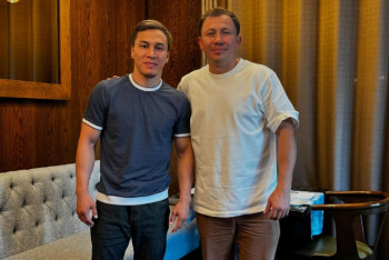 Фотография к новости: Геннадий Головкин дал мастер-класс Батыру Джукембаеву